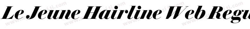 Le Jeune Hairline Web Regular Itali字体转换